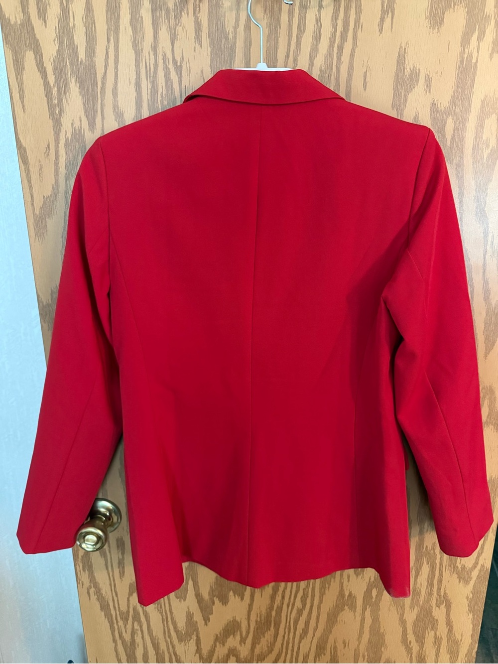 Red Single-Button Women's Blazer - Picture 2 of 2